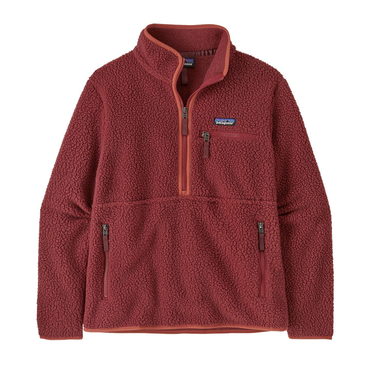 Patagonia W's Retro Pile Fleece Marsupial - Recycled Polyester Sequoia Red Shirt