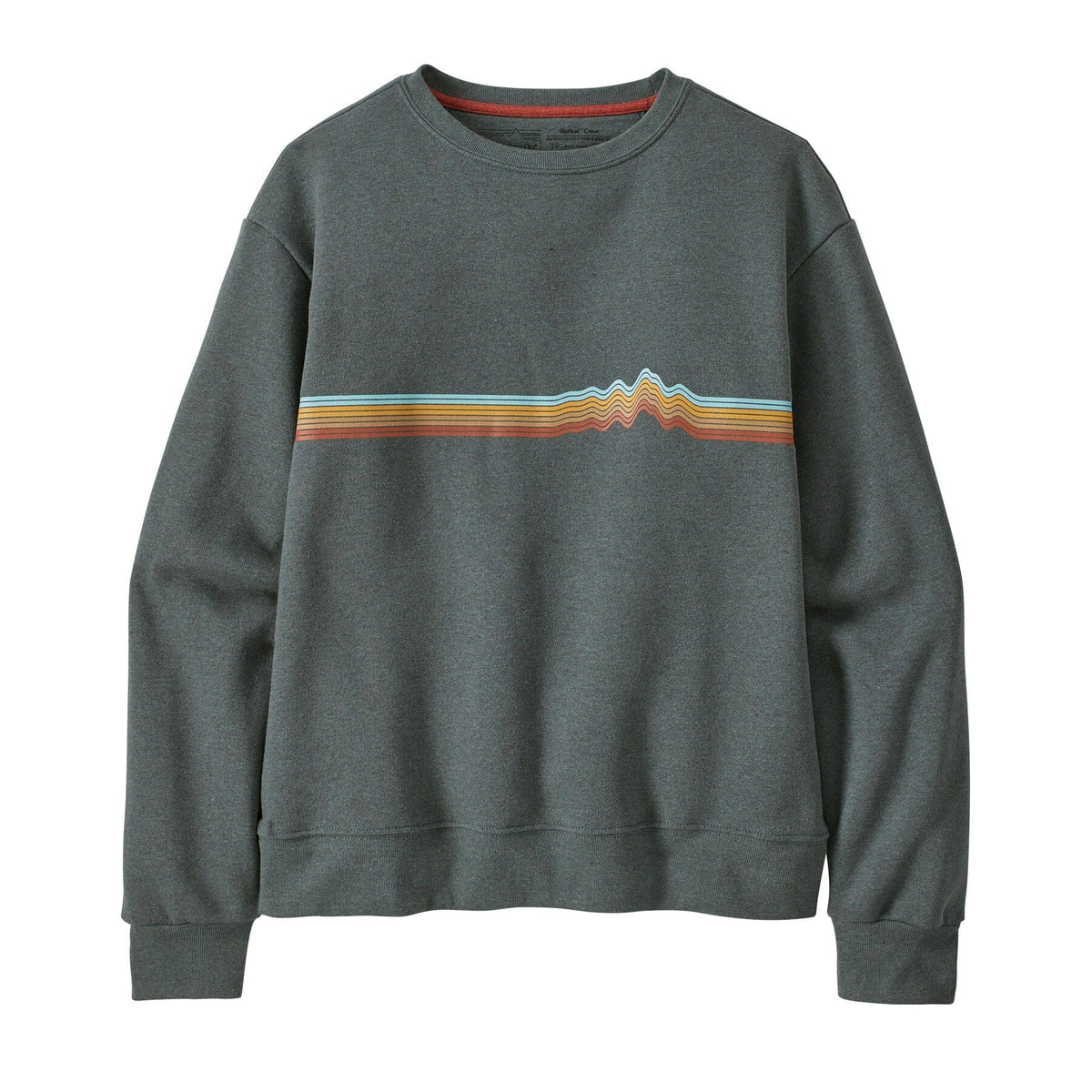 W's Ridge Rise Stripe Uprisal Crew Sweatshirt - Recycled Polyester & Recycled Cotton Shirt Patagonia