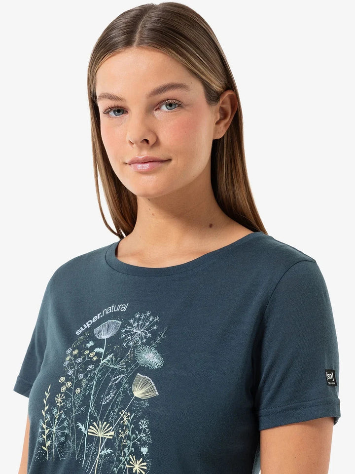 W's Rock Flowers Tee Shirt Supernatural