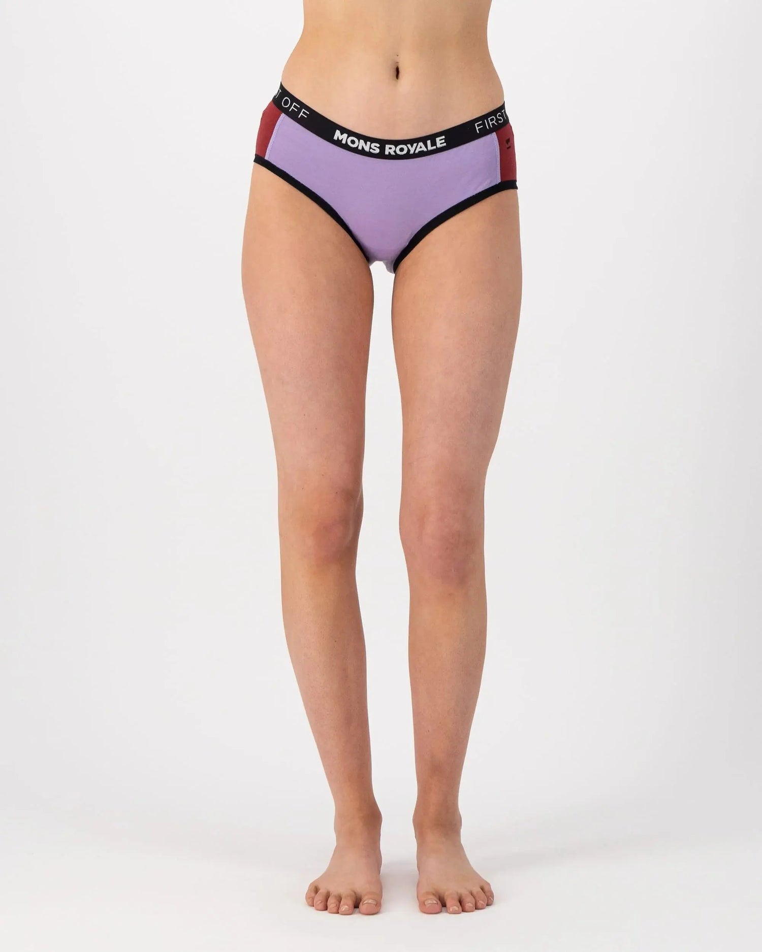 Mons Royale W's Sylvia Boyleg - Merino Wool Lupin Cherry Underwear