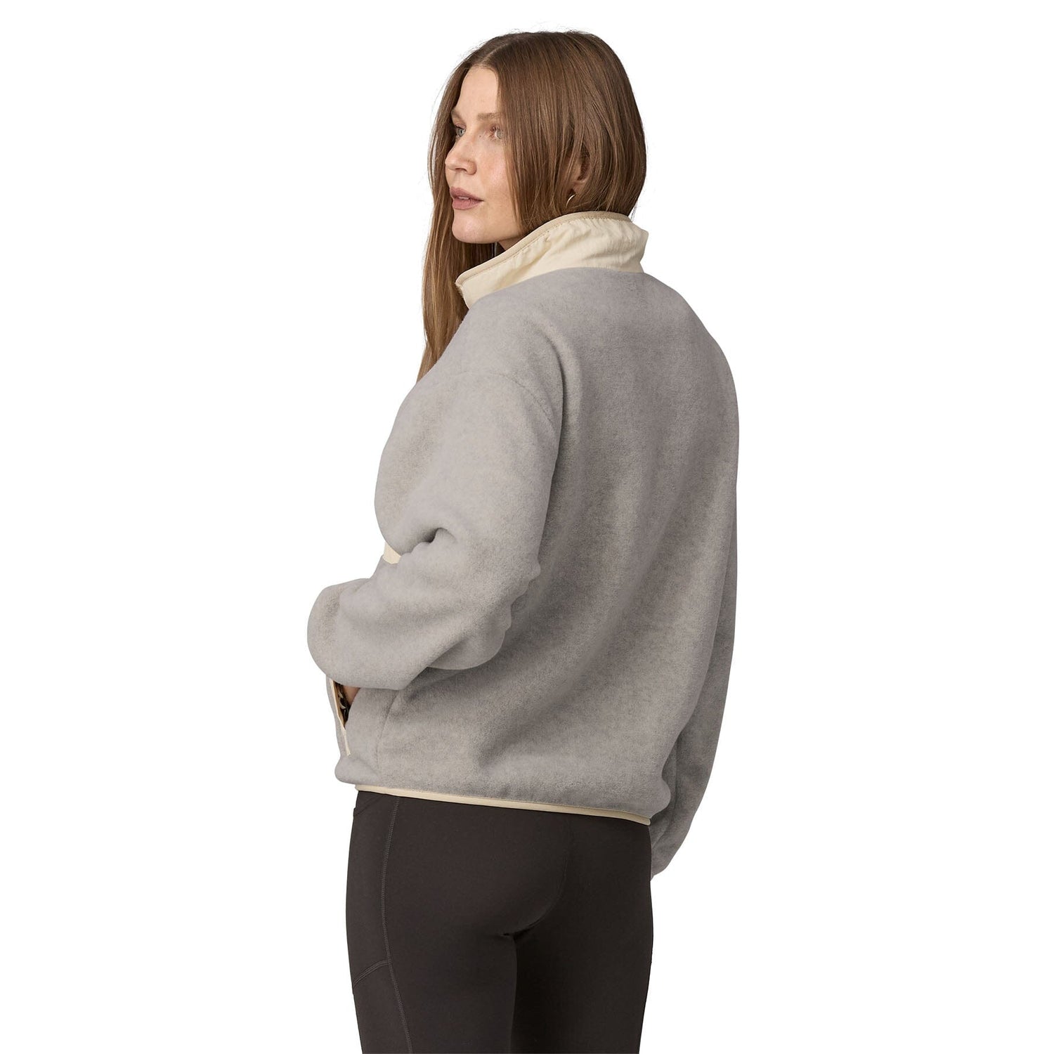 Patagonia W's Synchilla® Fleece Jacket - 100% recycled polyester Oatmeal Heather w Natural Jacket