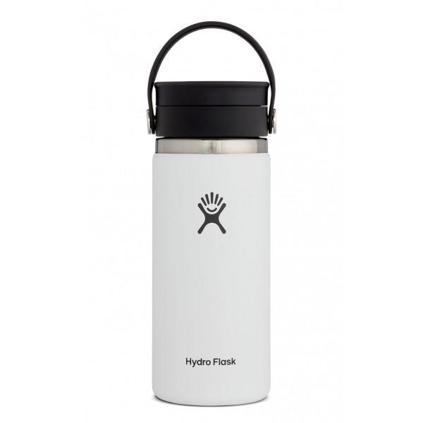 Hydro Flask Wide Mouth Flex Sip Lid Cup 0,47l/16oz - Stainless Steel BPA Free White Cutlery