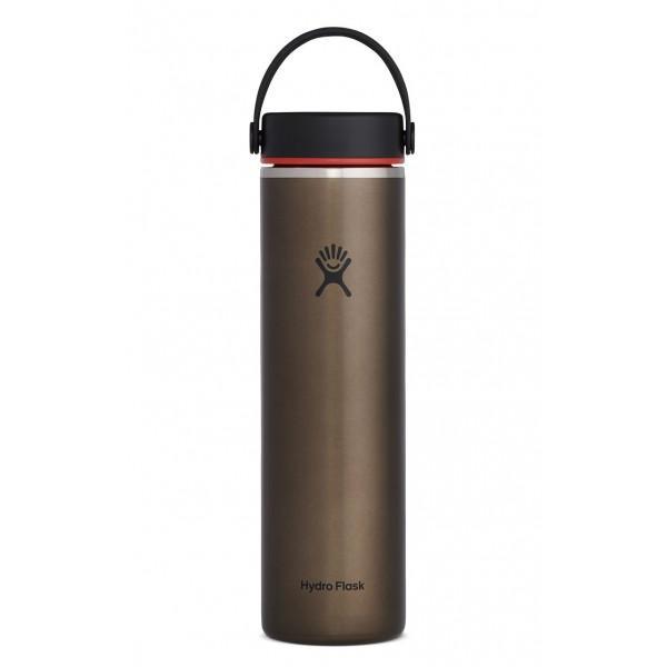 Hydro Flask Trail Series Wide Mouth Lightweight 0,71l/24oz - Stainless Steel BPA-Free Obsidian 24 oz 710 ml Cutlery