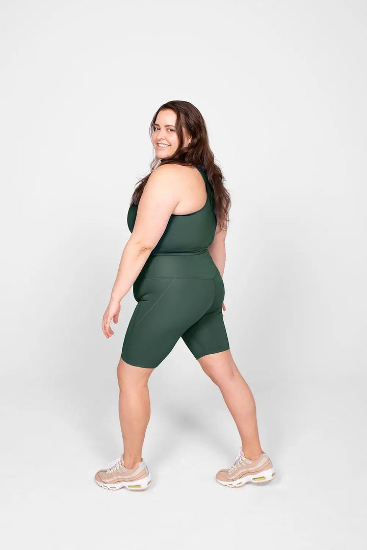Girlfriend Collective Bike Shorts - Made from recycled plastic bottles Moss Pants