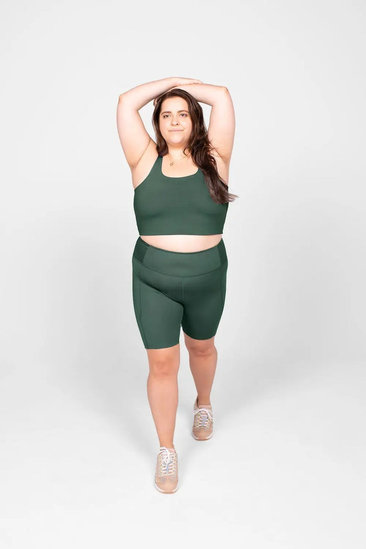 Girlfriend Collective Bike Shorts - Made from recycled plastic bottles Moon XS Pants