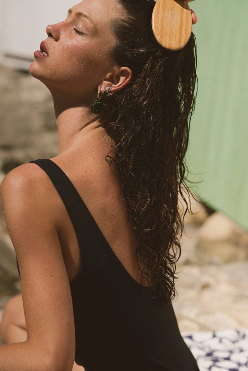 Black Classic Onepiece - Recycled PA Swimwear Lilja the Label