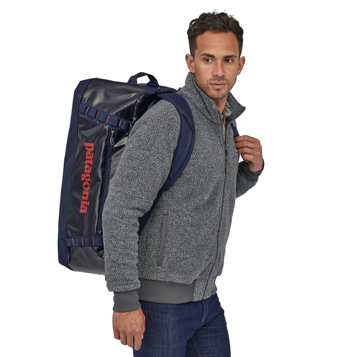 Black Hole Duffel Bag 55L - 100 % Recycled Polyester Bags Patagonia