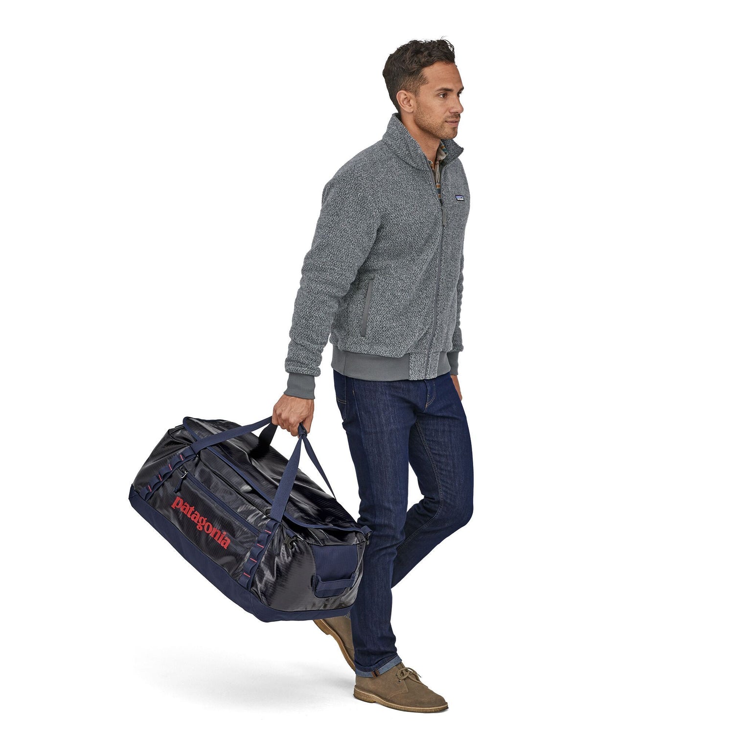 Patagonia Black Hole Duffel Bag 55L - 100 % Recycled Polyester Classic Navy Bags