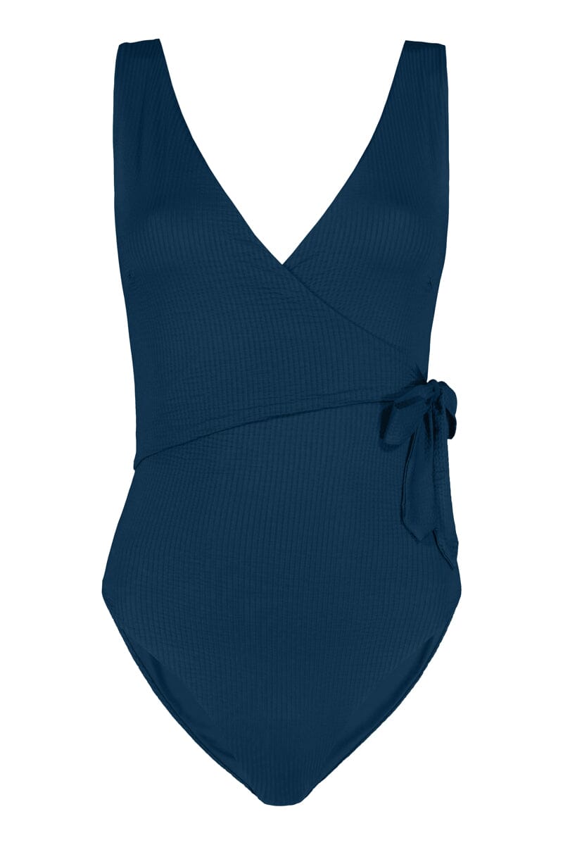 Blueberry Wrap Onepiece - Recycled nylon Swimwear Lilja the Label