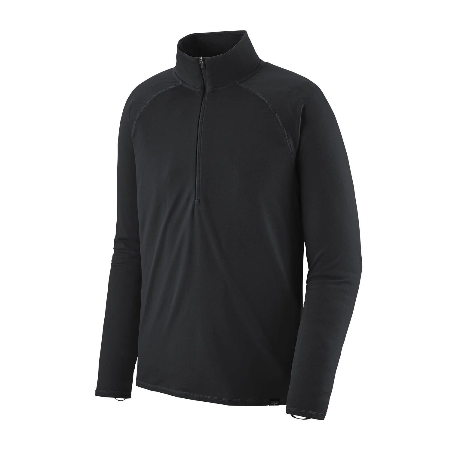 Patagonia Capilene Midweight Baselayer Zip-Neck - Recycled Polyester Black Shirt