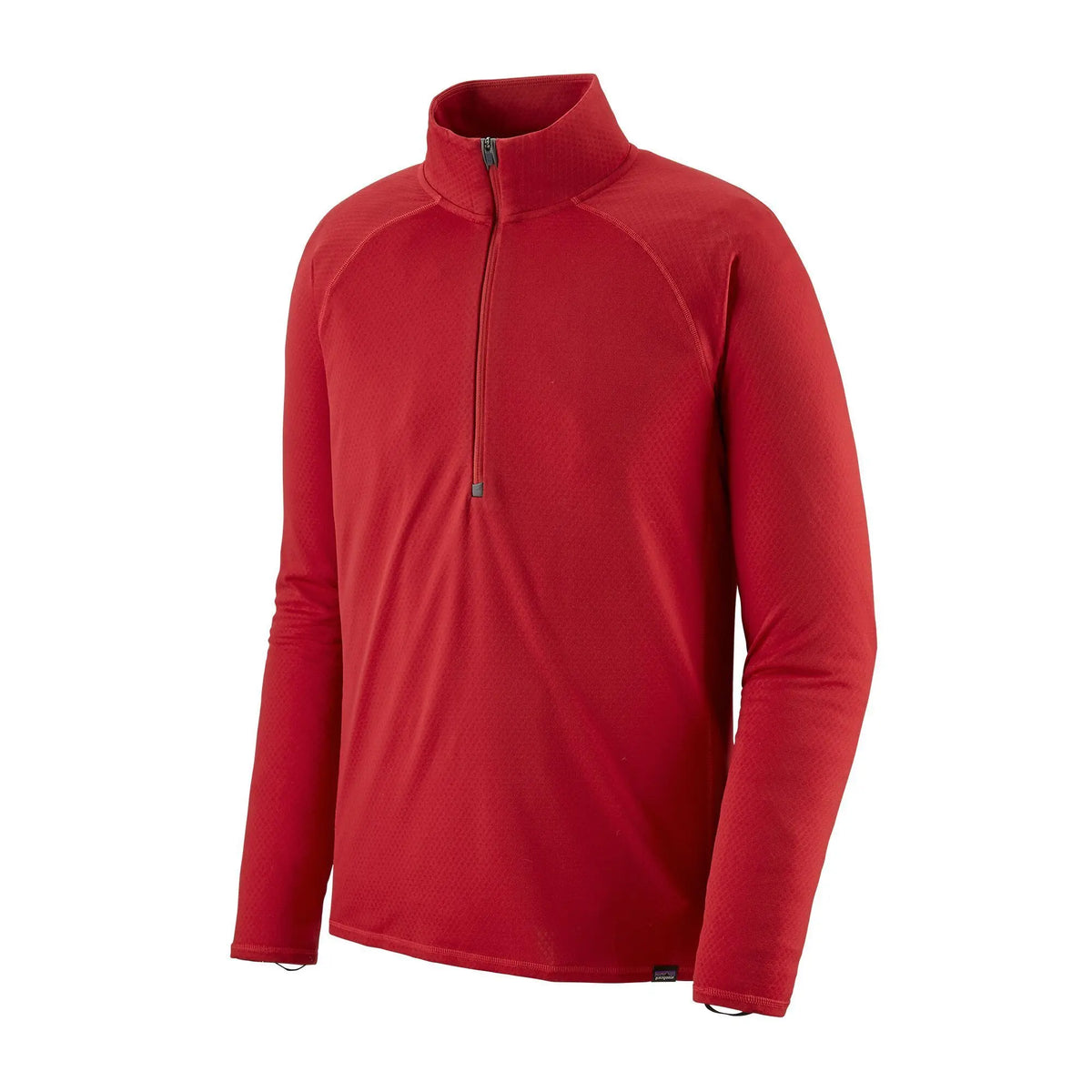 Capilene Midweight Baselayer Zip-Neck - Recycled Polyester Shirt Patagonia Fire S
