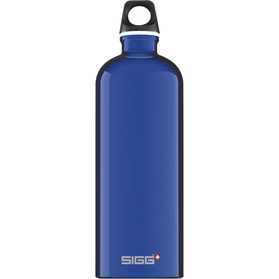 SIGG Classic SIGG Traveller Water Bottle - Aluminium Traveller Dark Blue 1l Cutlery