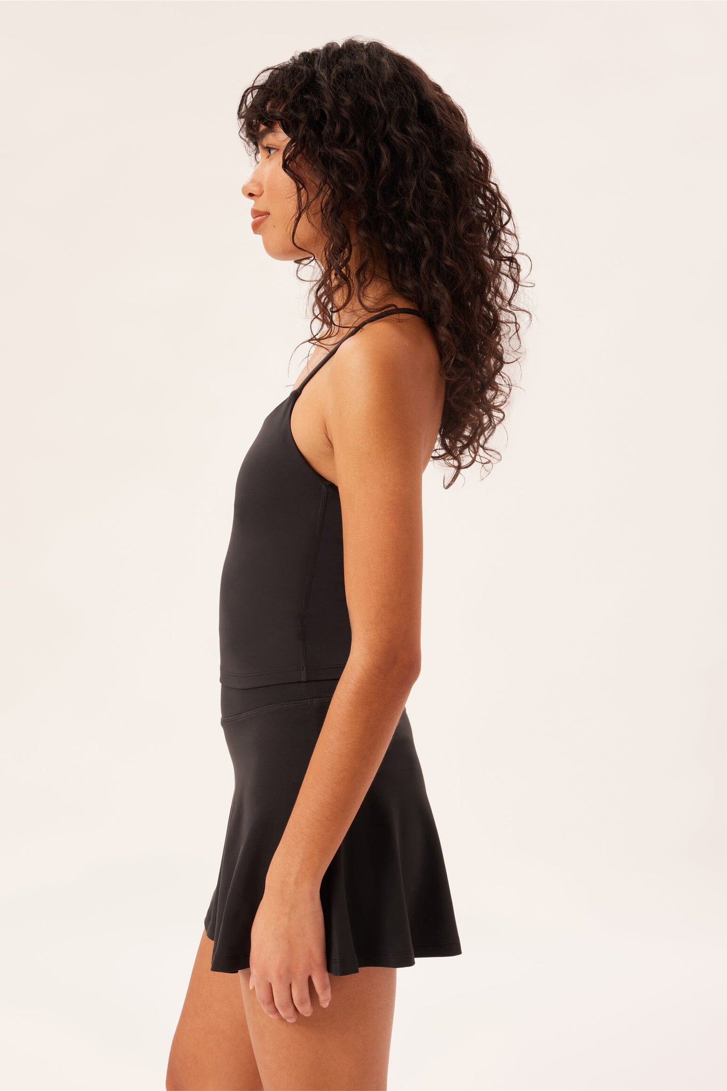 Girlfriend Collective Float Willa Tank Top - Recycled Polyester Black Shirt