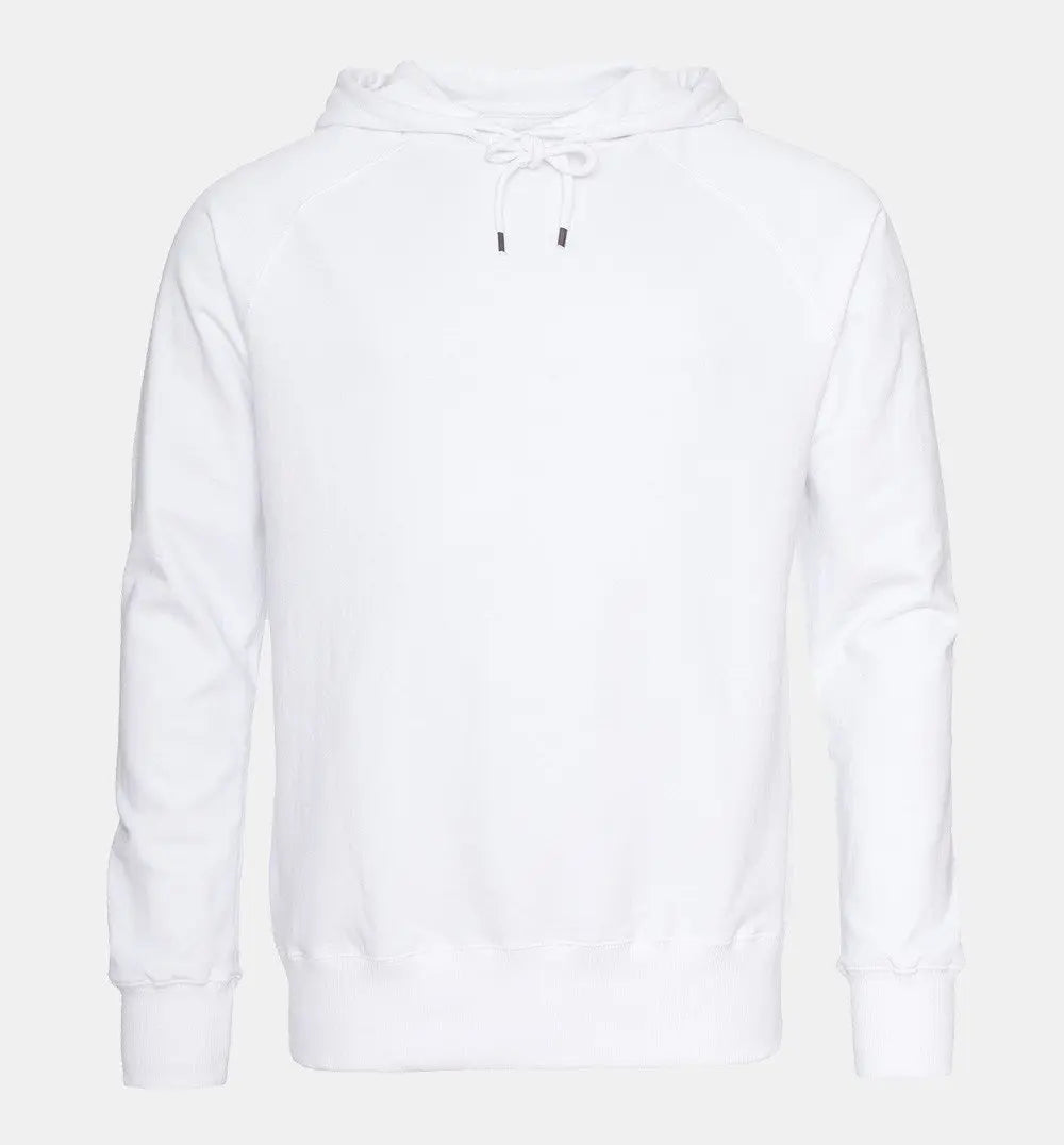 Pure Waste Hoodie Raglan - Unisex - Recycled Cotton & Recycled Polyester White Shirt