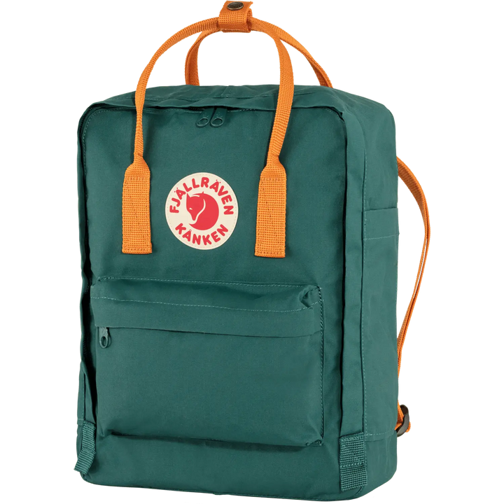 Fjällräven Kånken Backpack - Vinylal Arctic Green-Spicy Orange Bags