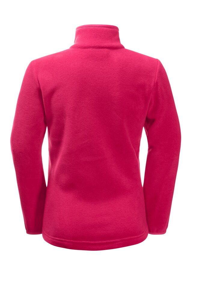 Jack Wolfskin K's Taunus Fleece Jacket - 100% Recycled Polyester Pink Dahlia Shirt