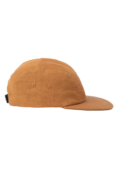 VAI-KØ Kultakero 5-Panel Cap - 100% Linen Honey Brown Headwear
