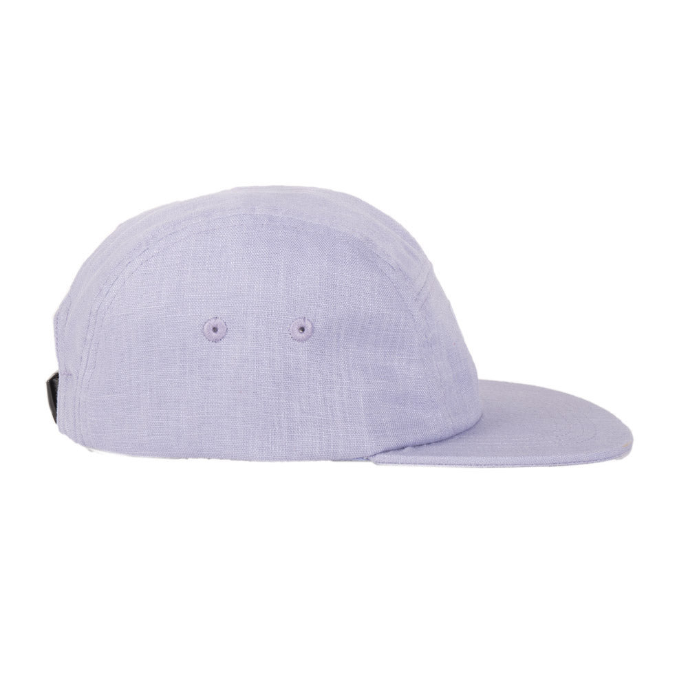VAI-KØ Kultakero 5-Panel Cap - 100% Linen Lavender Headwear