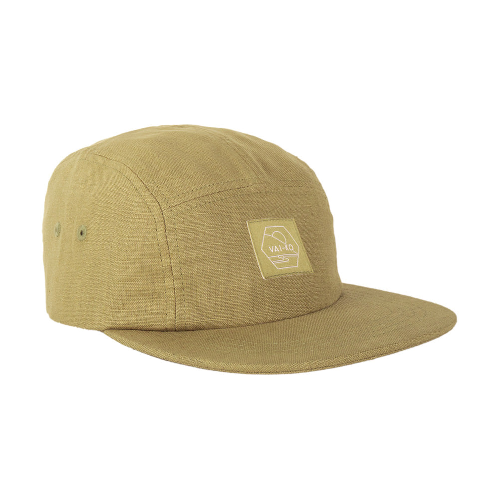 VAI-KØ Kultakero 5-Panel Cap - 100% Linen Bruce Sprout Headwear