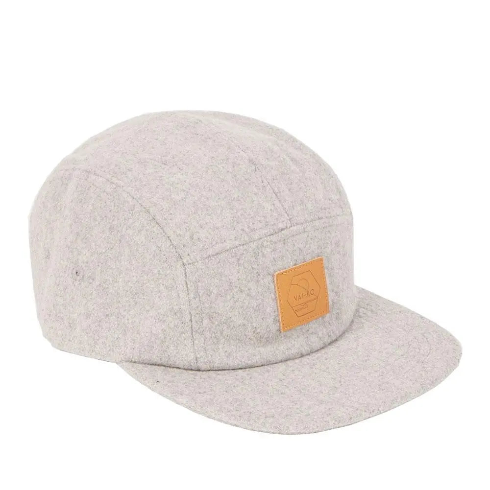 Kultakero Winter 5-panel Cap - Recycled Wool & Recycled Polyester Headwear VAI-KØ Light grey
