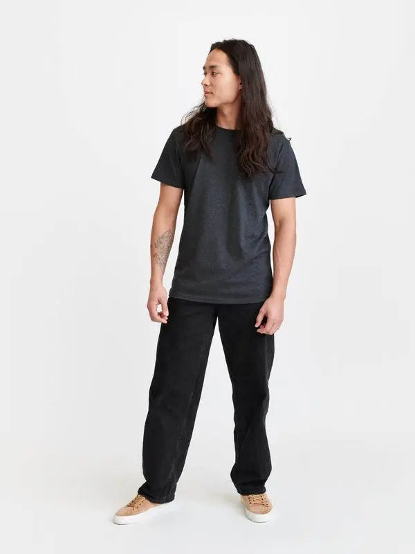 Unisex Crewneck T-Shirt - Recycled Cotton & Recycled Polyester Shirt Pure Waste Anthracite XS