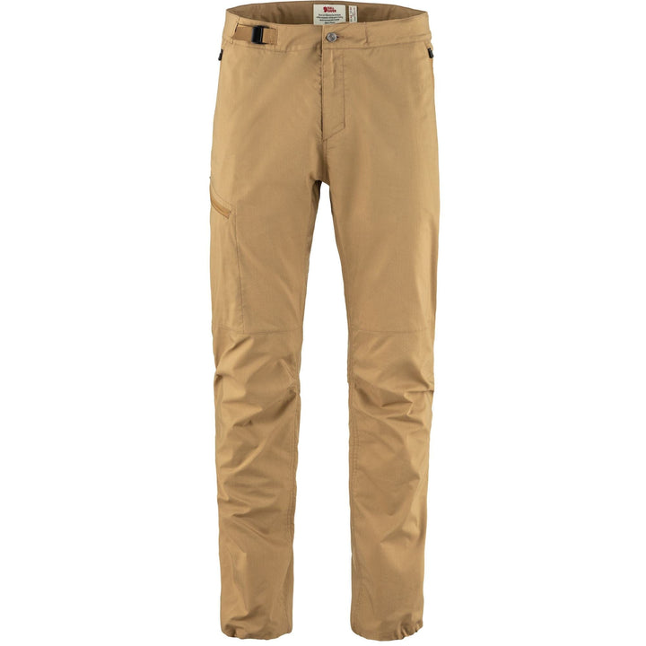 M's Abisko Hike Trousers - Recycled polyester & Organic cotton Pants Fjällräven Buckwheat Brown 44/R