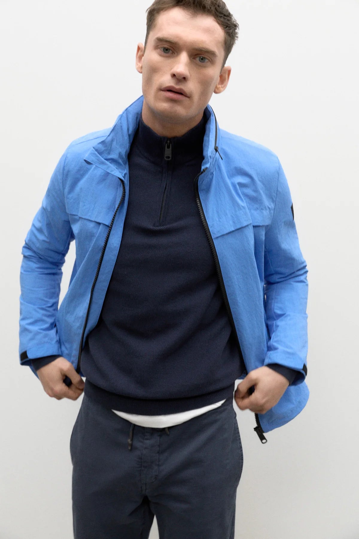 Ecoalf M's Beniaalf Jacket - 100% Recycled nylon French Blue Jacket