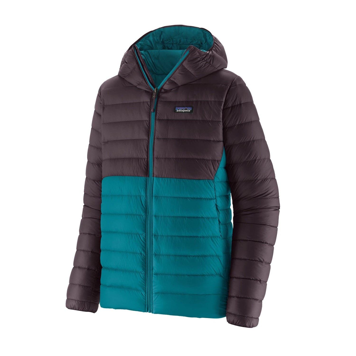 Patagonia M's Down Sweater Hoody - Recycled Nylon & RDS certified Down Belay Blue Jacket