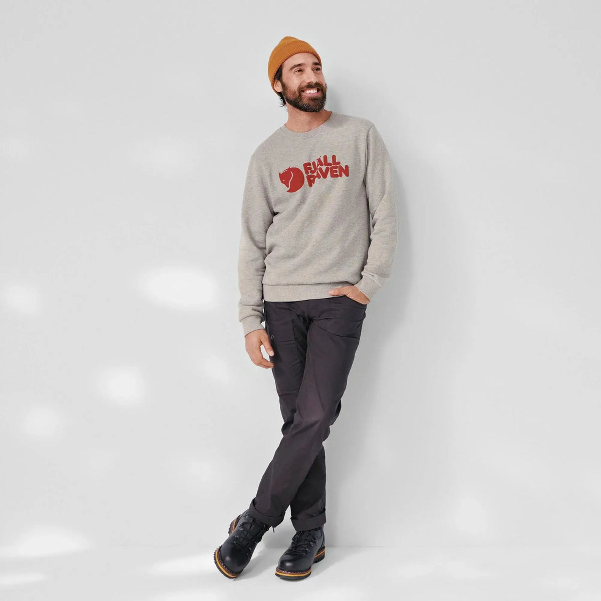 M's Fjällräven Logo Sweatshirt - 100% Organic cotton Shirt Fjällräven