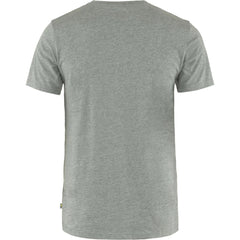 Fjällräven M's Fjällräven Logo T-shirt - Organic cotton & recycled polyester Grey Melange Shirt