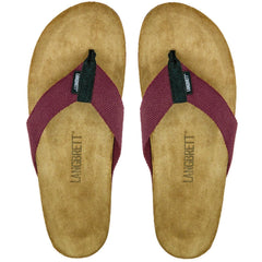 Langbrett GUR - Unisex Ecological Sandals - Cork-latex & Leather Bordeaux Shoes