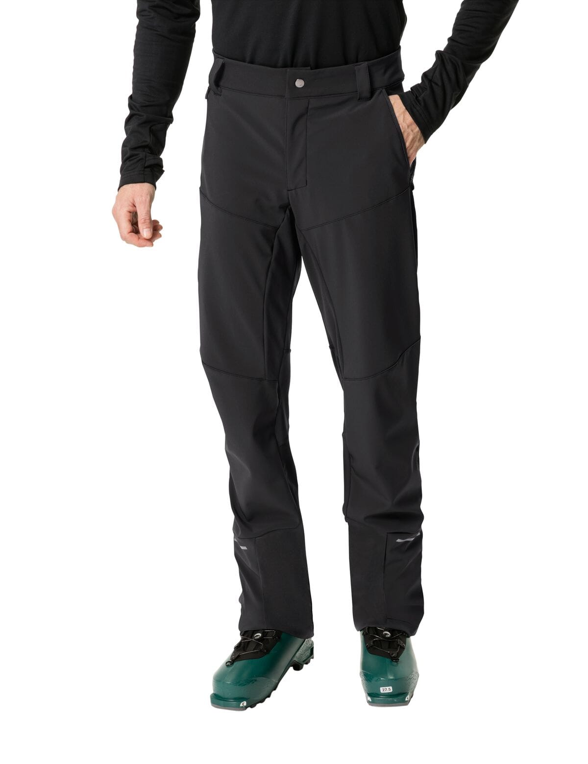 Vaude M's Larice Softshell Pants IV - Recycled Polyester & Polyamide Black Pants