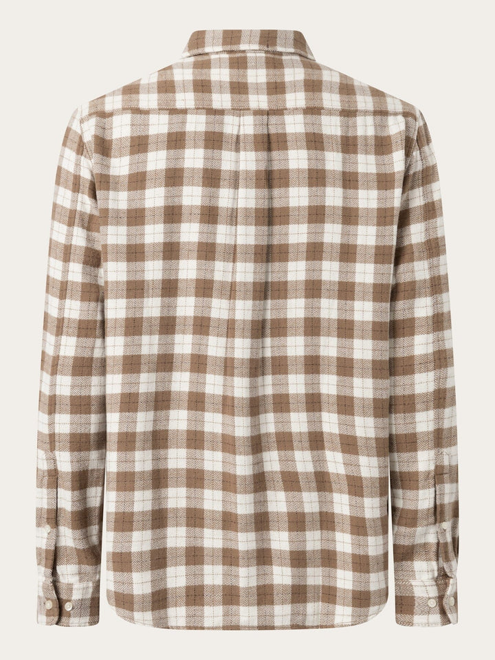 M's Loose fit checkered shirt - 100% Organic Cotton Shirt KnowledgeCotton Apparel