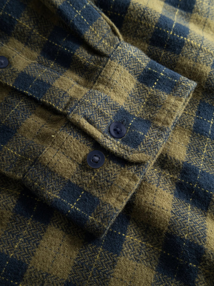 M's Loose fit checkered shirt - 100% Organic Cotton Shirt KnowledgeCotton Apparel