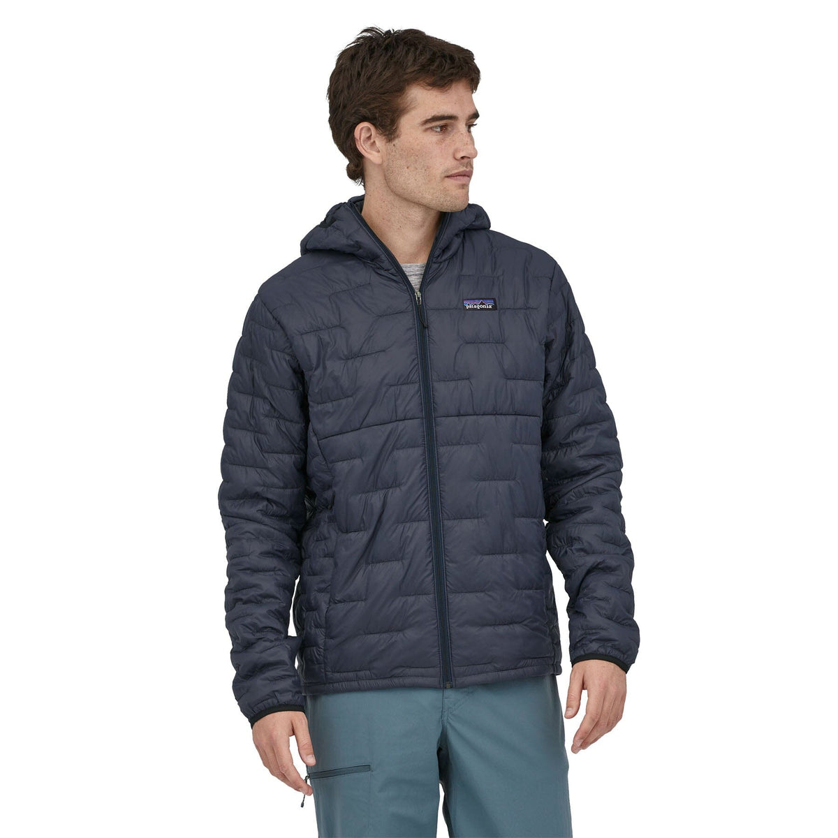 M's Micro Puff Hoody - Recycled Nylon & Recycled Polyester Jacket Patagonia Smolder Blue M