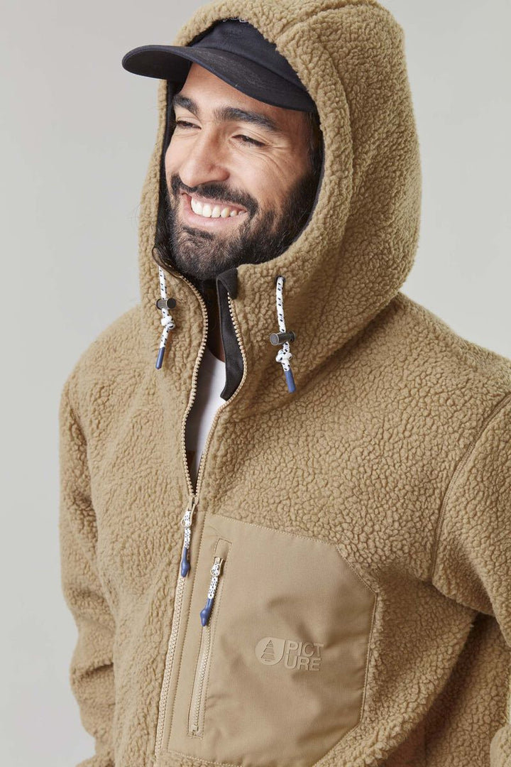 M's Pemberton Zip Fleece Hood - Recycled Polyester Shirt Picture Organic