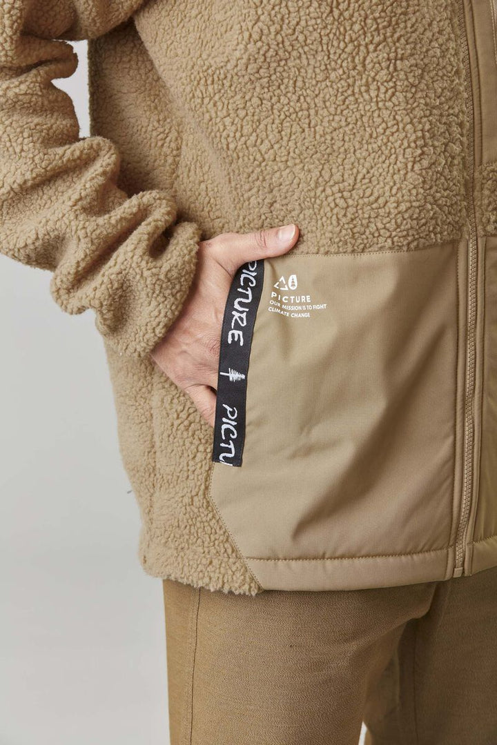 M's Pemberton Zip Fleece Hood - Recycled Polyester Shirt Picture Organic