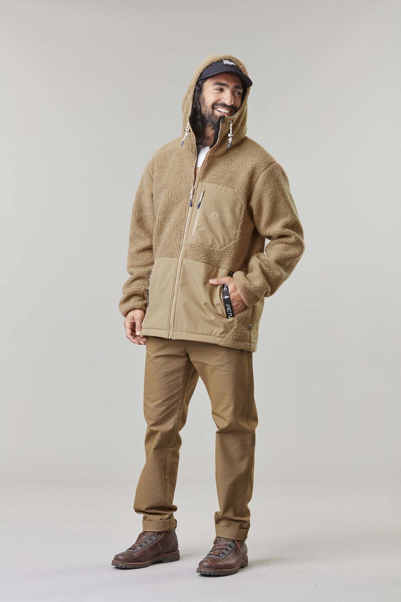 M's Pemberton Zip Fleece Hood - Recycled Polyester Shirt Picture Organic