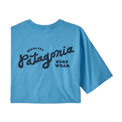 Patagonia M's Quality Surf Pocket Responsibili-Tee Lago Blue Shirt