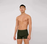 M's TENCEL Lite Boxers 2-Pack Underwear Organic Basics Dark Green S