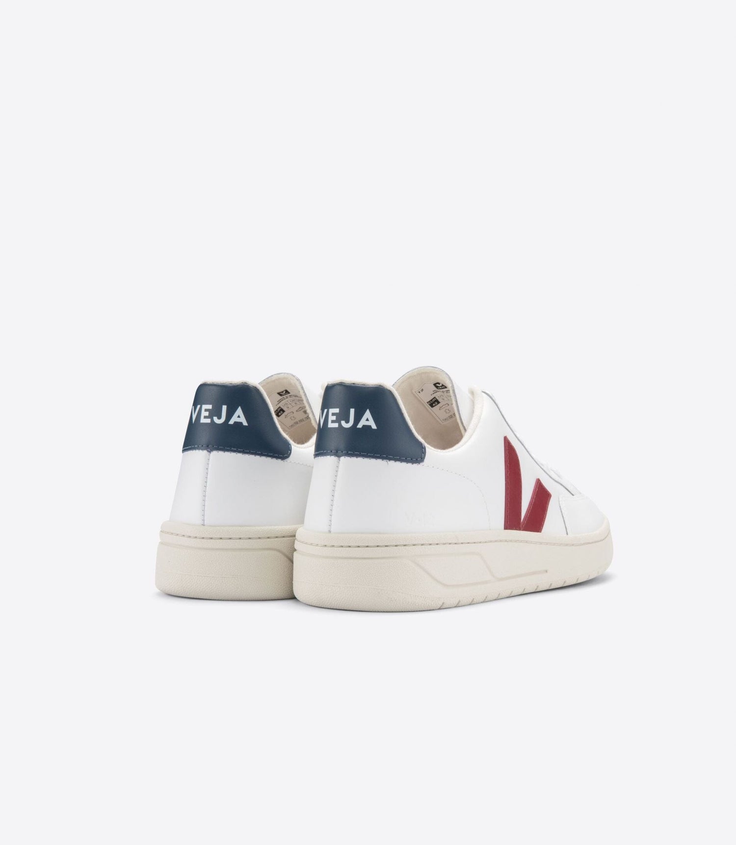 Veja M's V-12 Leather - Classical Sneakers White Marsala Nautico Shoes