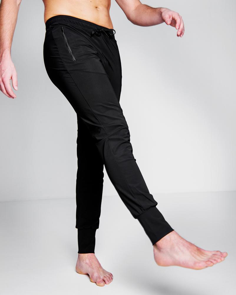 Népra M's Yed Jogger Sports Pants - Recycled Polyamide Black Pants