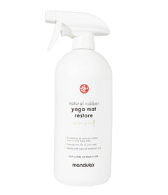 Manduka Natural Rubber Yoga Mat Restore - Biodegradable ingredients 32 OZ (946 ml) Yoga equipment