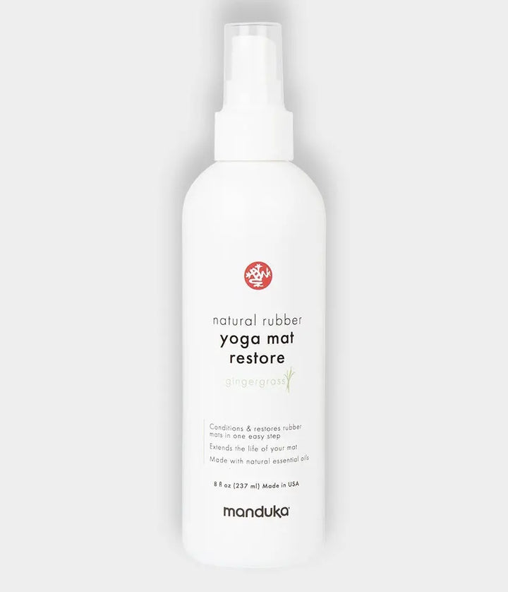 Natural Rubber Yoga Mat Restore - Biodegradable ingredients Yoga equipment Manduka 8 OZ (227 ml)