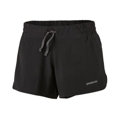 Patagonia W's Nine Trails Shorts - 4" - Recycled Polyester Black Pants