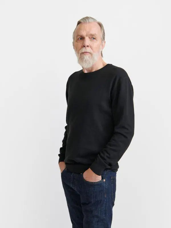 Plain Knit - Unisex - Recycled Cotton & Recycled Polyester Shirt Pure Waste Black S