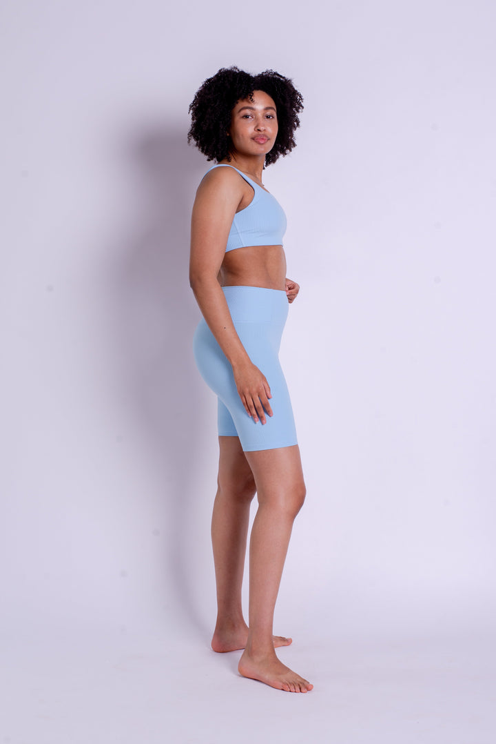 RIB Bike Shorts - Made from recycled plastic bottles Pants Girlfriend Collective