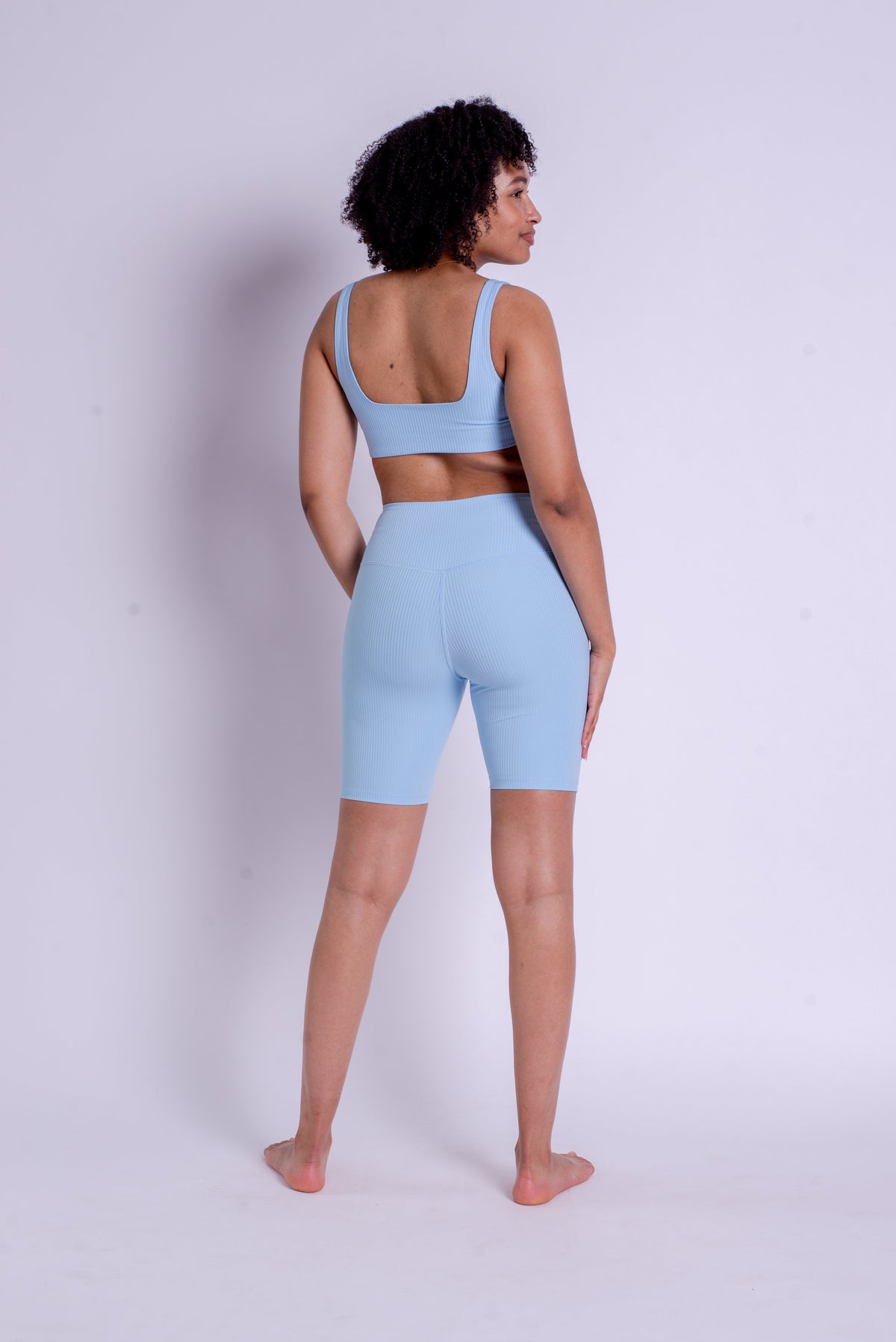 RIB Bike Shorts - Made from recycled plastic bottles Pants Girlfriend Collective