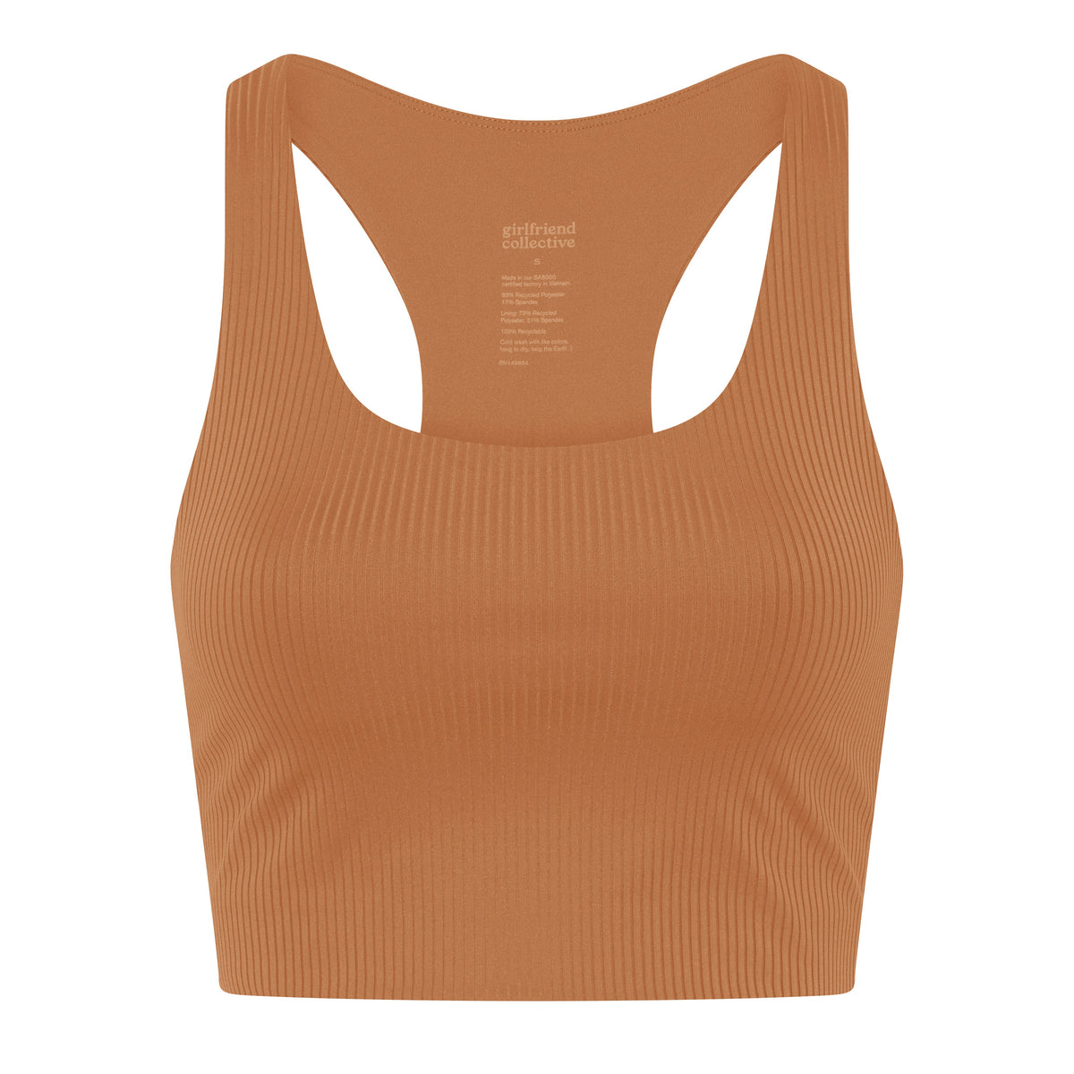 Girlfriend Collective RIB Paloma Bra - Made from Recycled Plastic Bottles Feather Underwear