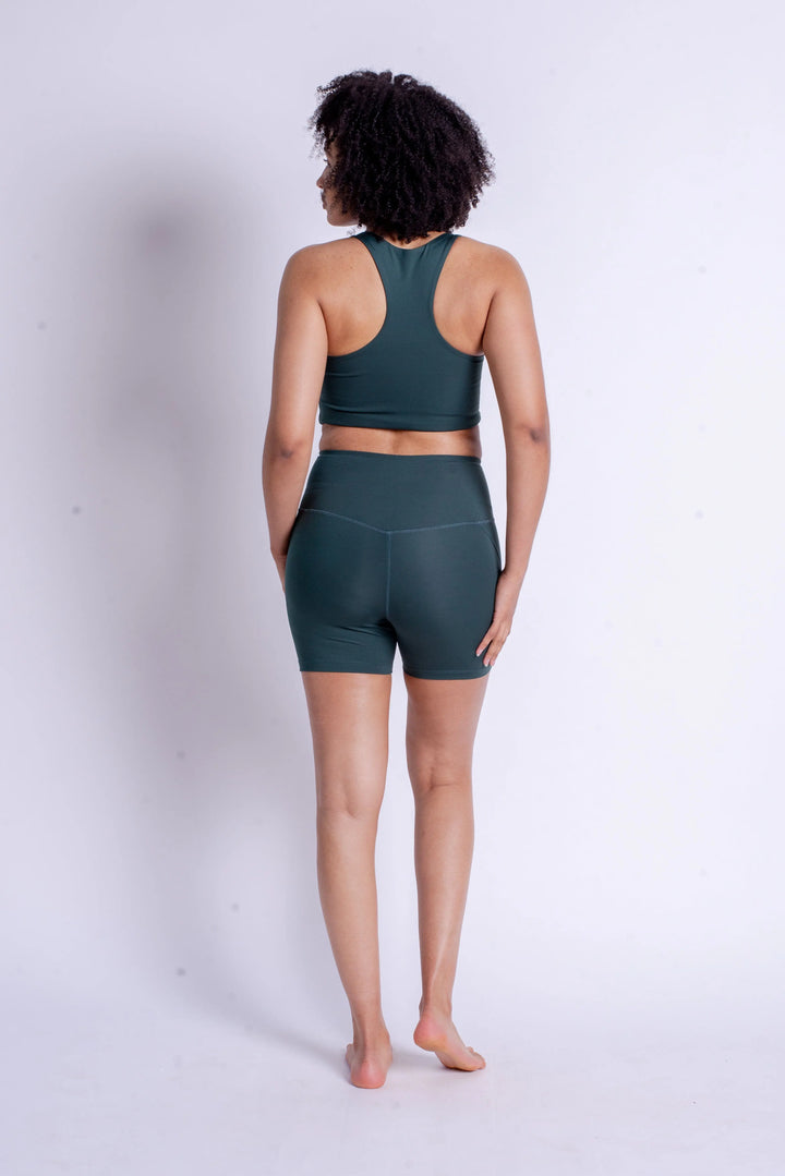 Girlfriend Collective Run Shorts High-Rise - Made from Recycled Plastic Bottles Moon XL Pants